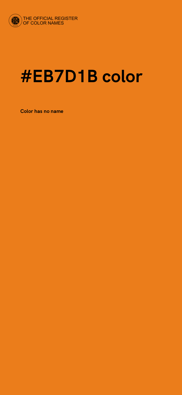 #EB7D1B color image