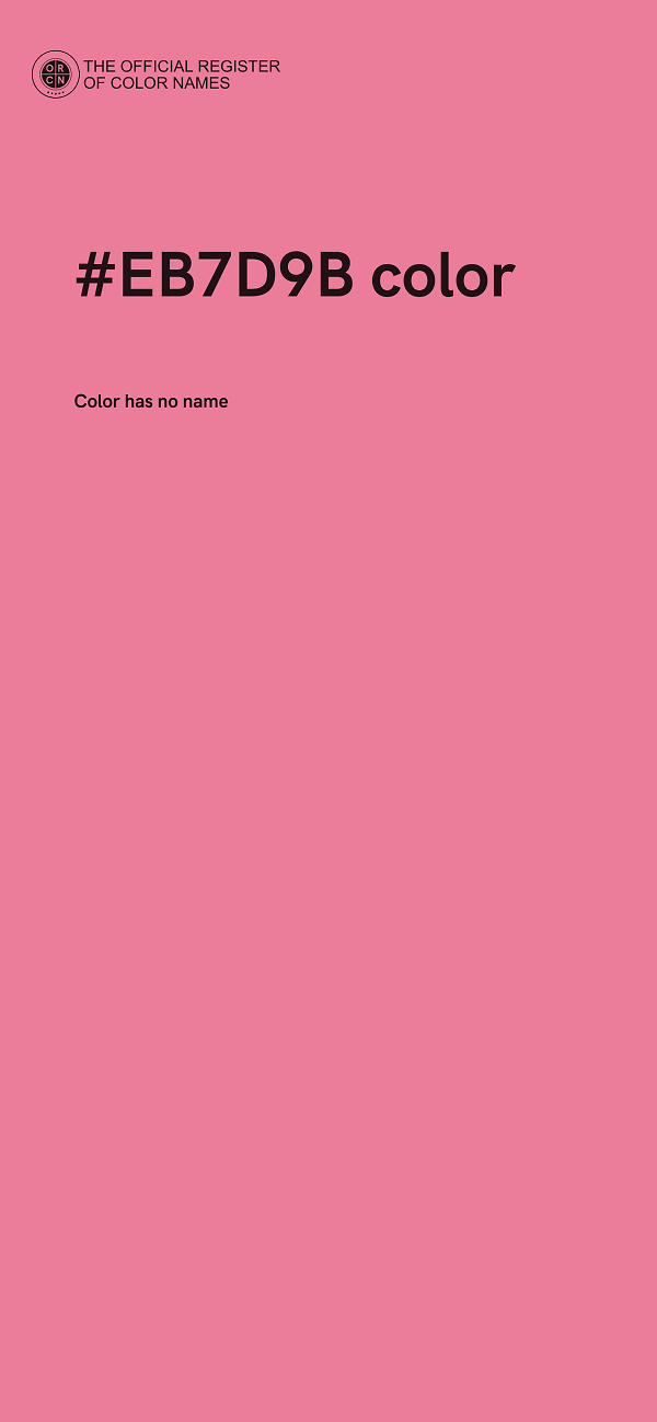 #EB7D9B color image