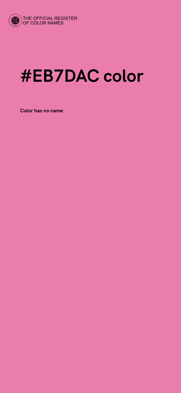#EB7DAC color image