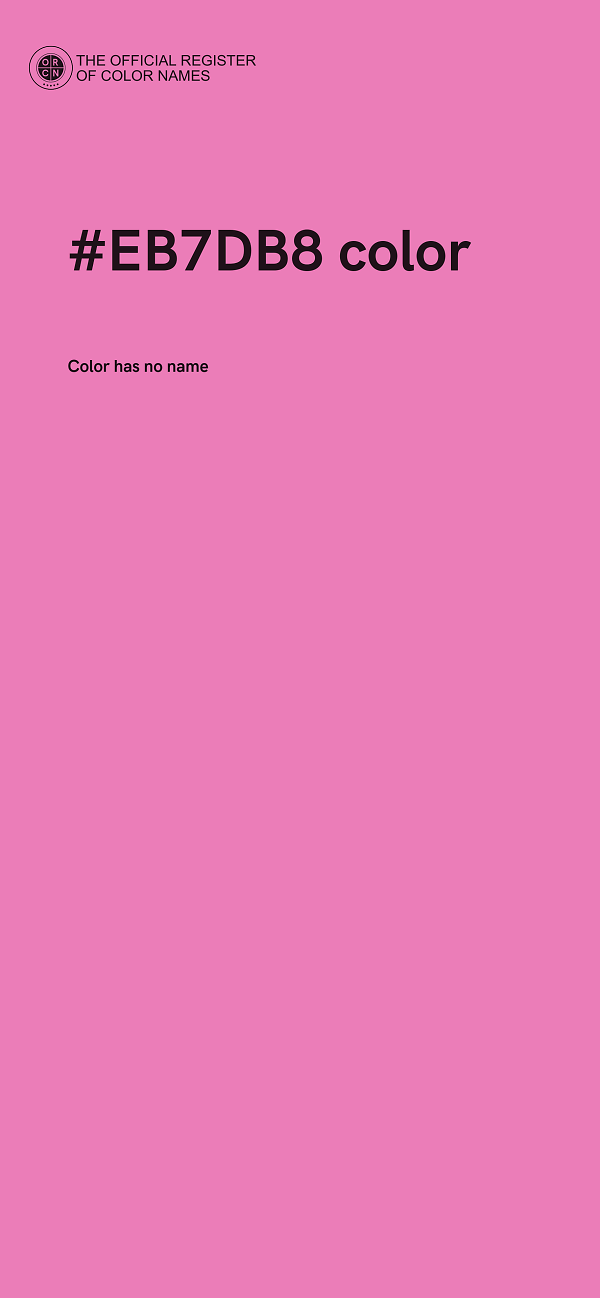 #EB7DB8 color image