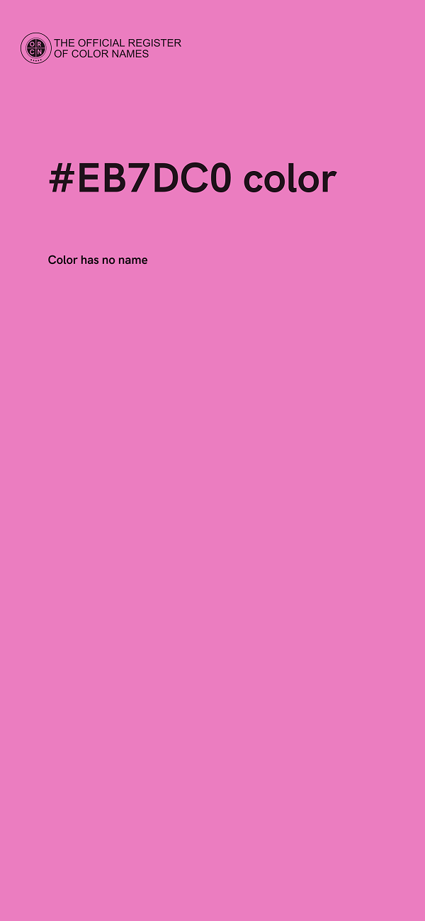 #EB7DC0 color image