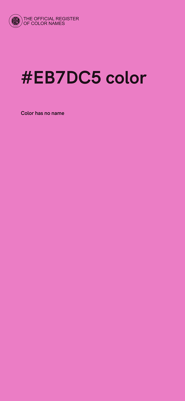 #EB7DC5 color image