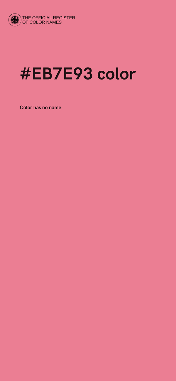 #EB7E93 color image