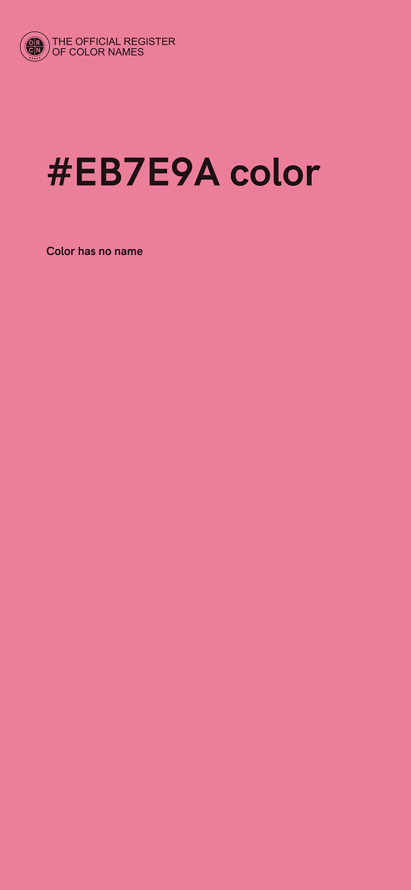 #EB7E9A color image