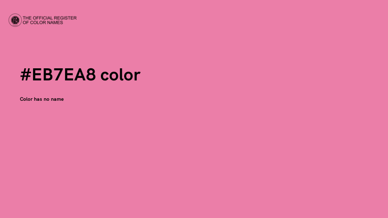 #EB7EA8 color image
