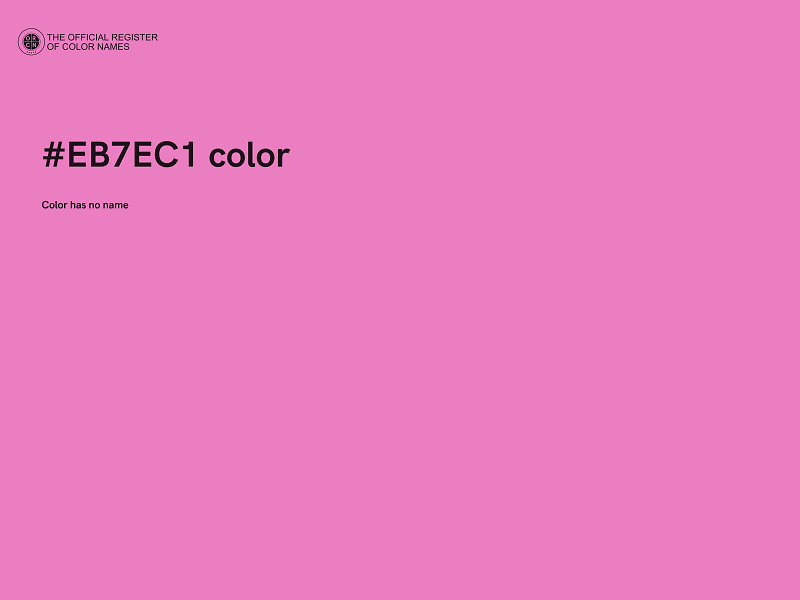 #EB7EC1 color image