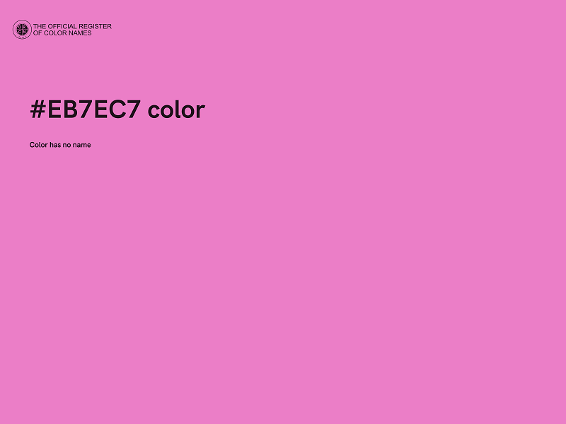 #EB7EC7 color image