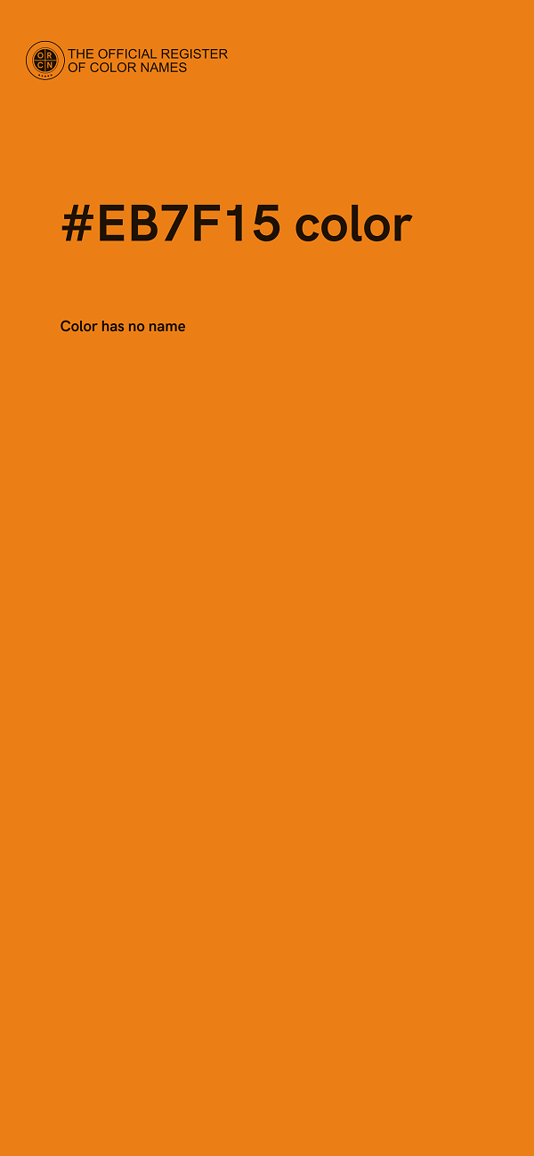 #EB7F15 color image