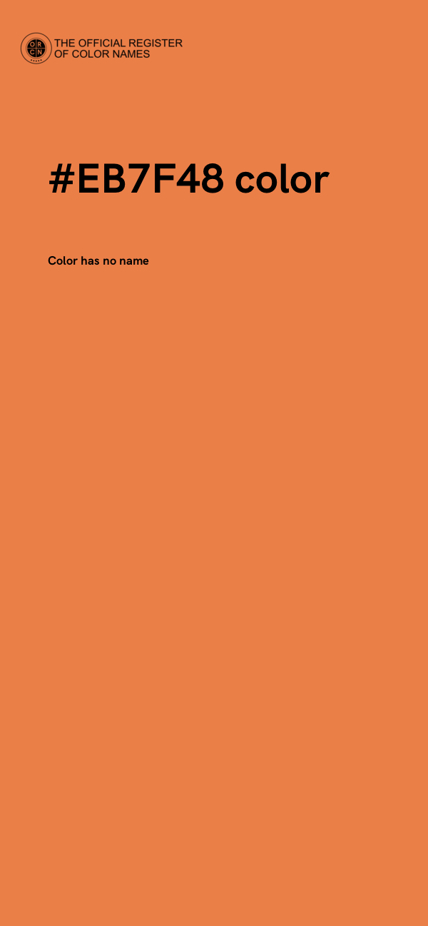 #EB7F48 color image