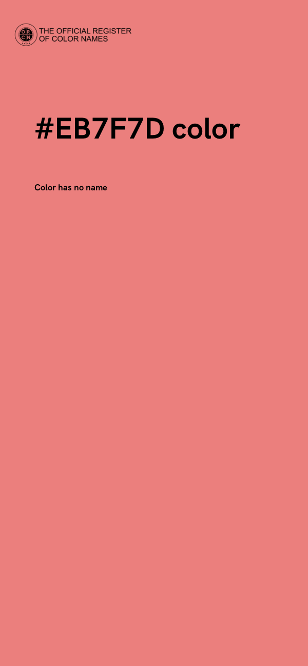 #EB7F7D color image