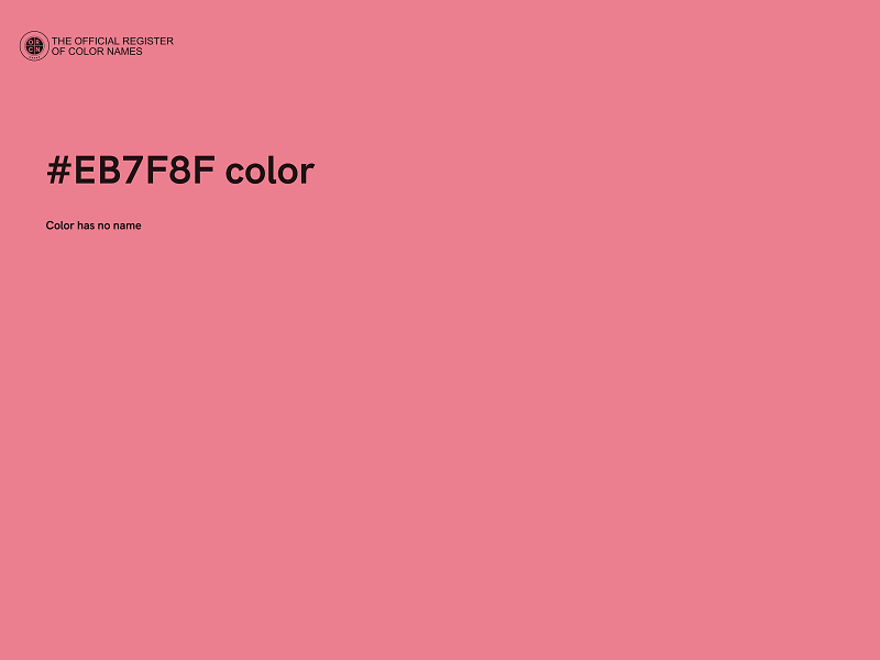 #EB7F8F color image