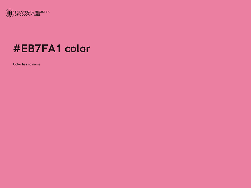 #EB7FA1 color image