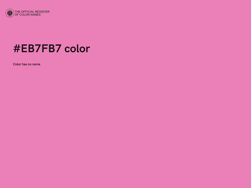 #EB7FB7 color image