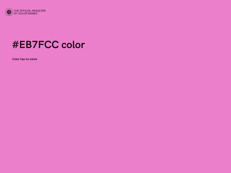 #EB7FCC color image