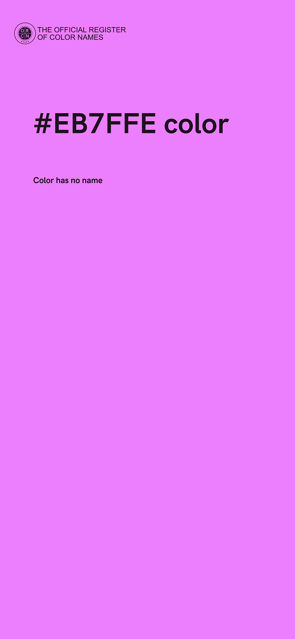 #EB7FFE color image