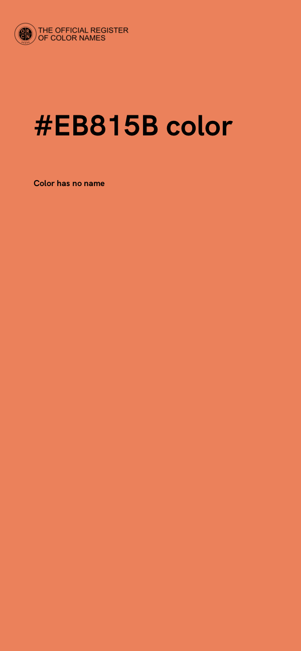 #EB815B color image