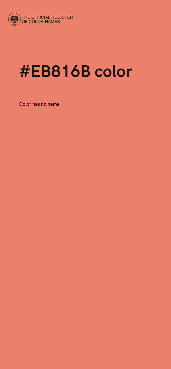 #EB816B color image