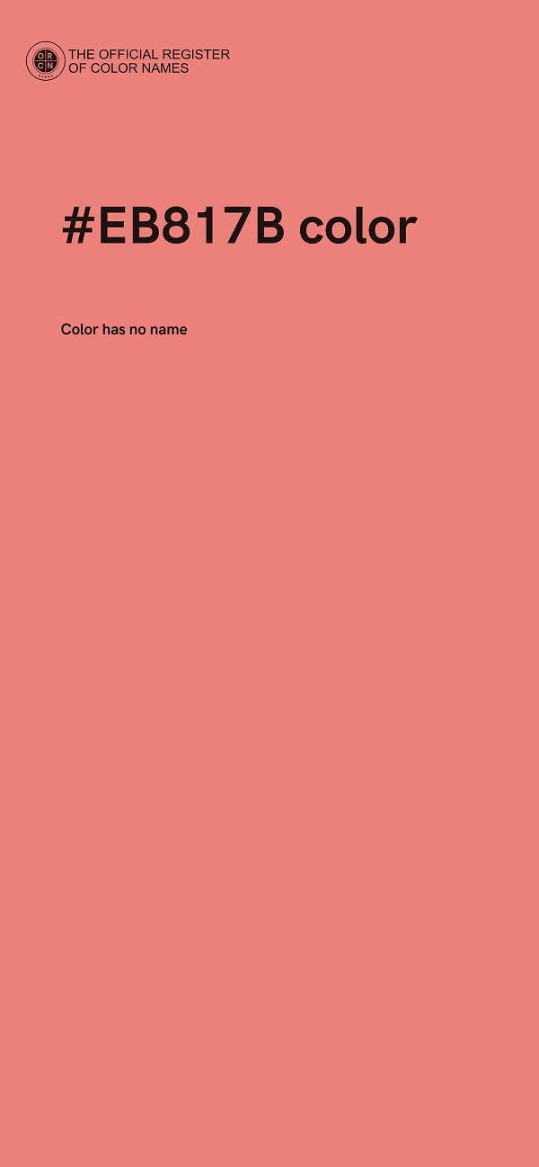 #EB817B color image