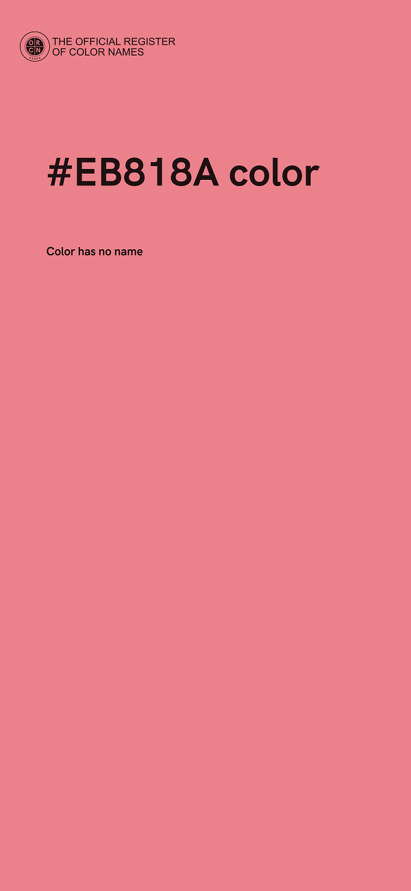 #EB818A color image