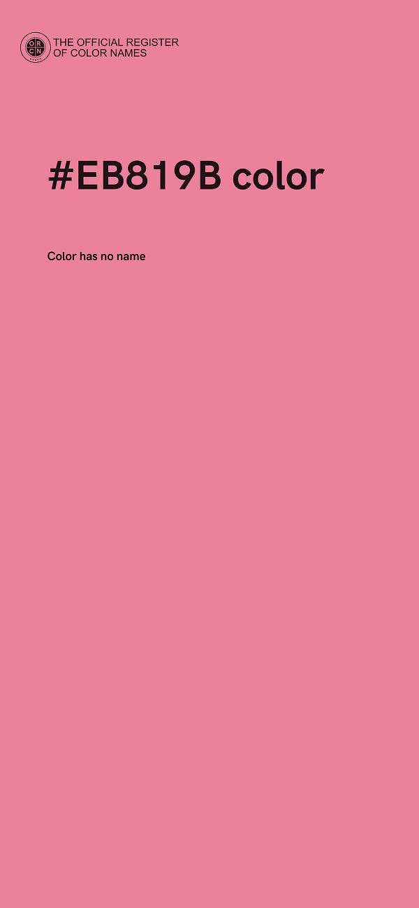 #EB819B color image