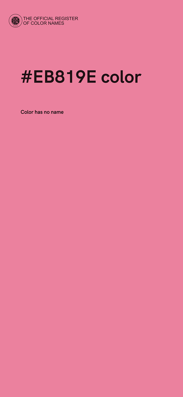 #EB819E color image