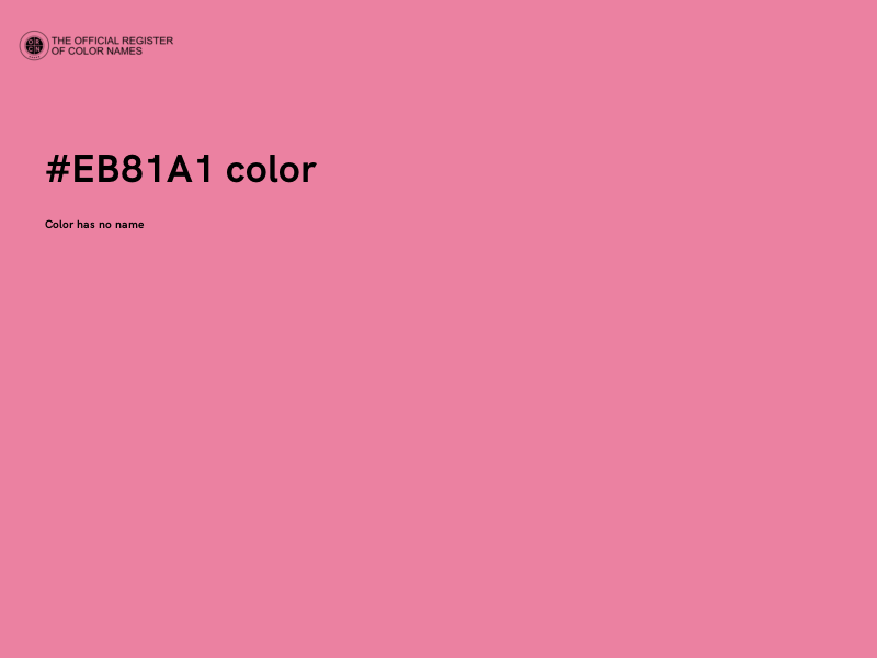 #EB81A1 color image