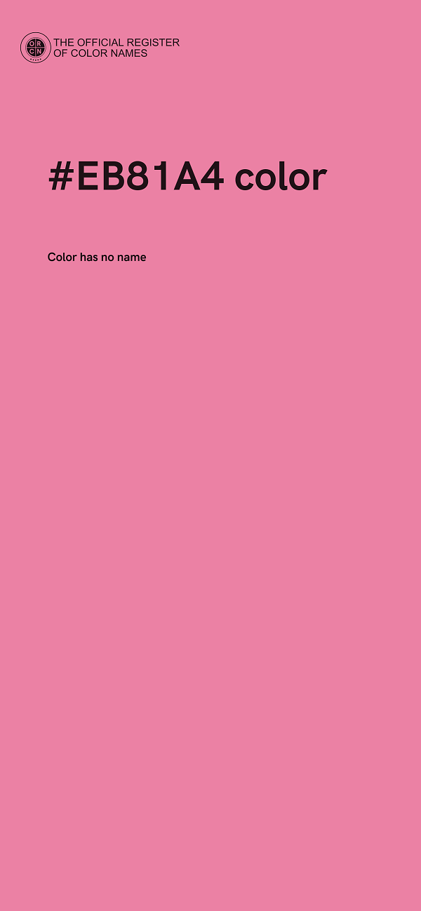 #EB81A4 color image