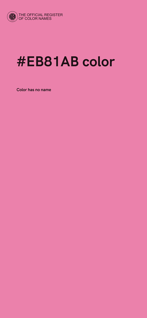 #EB81AB color image