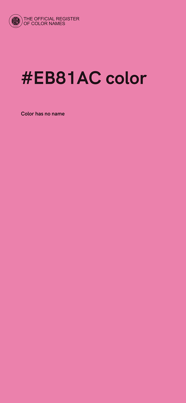 #EB81AC color image