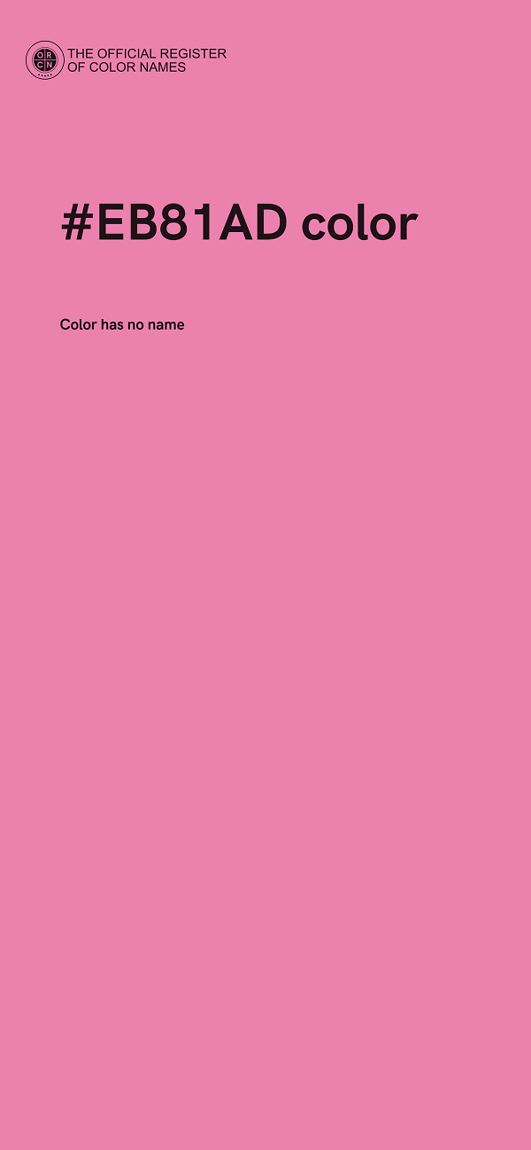 #EB81AD color image