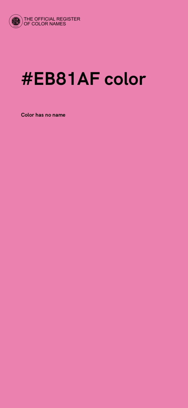 #EB81AF color image