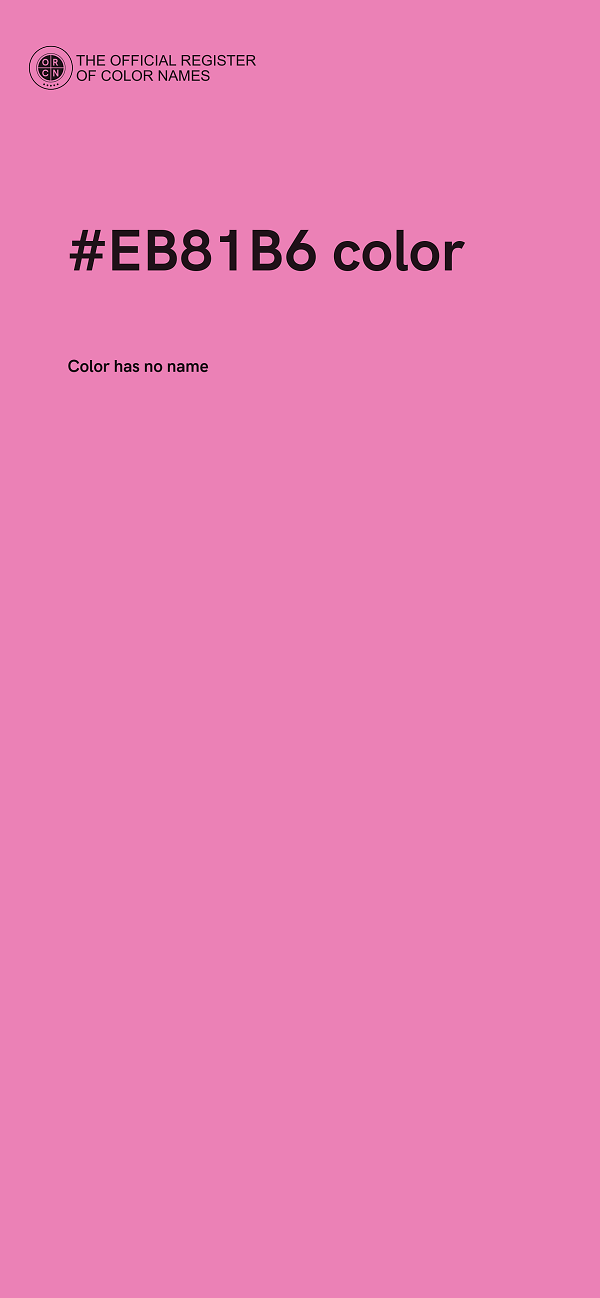 #EB81B6 color image