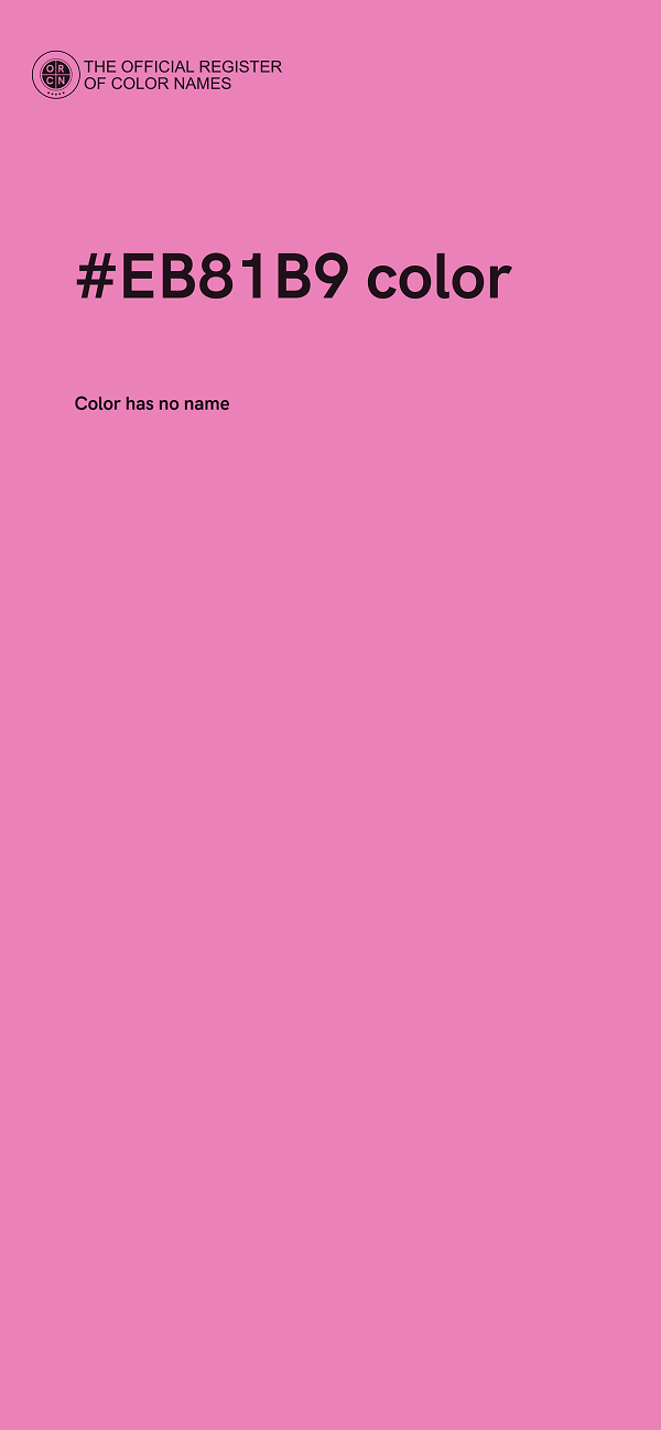 #EB81B9 color image