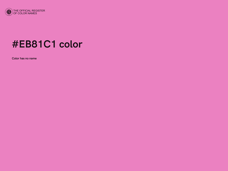 #EB81C1 color image