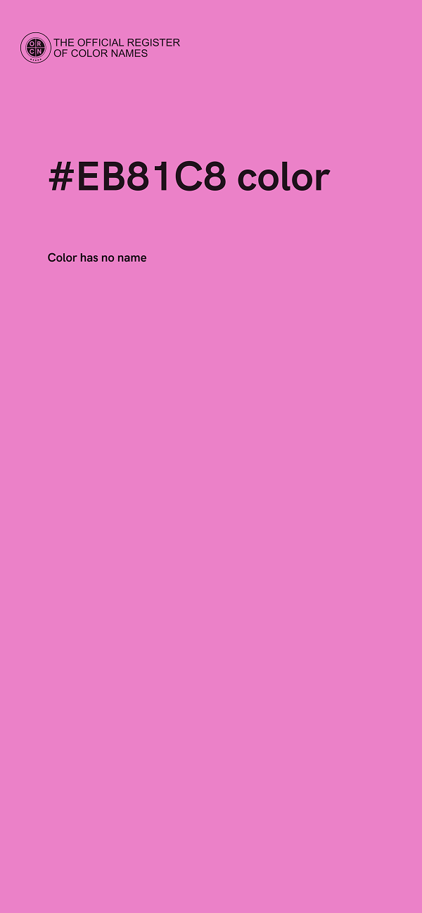 #EB81C8 color image