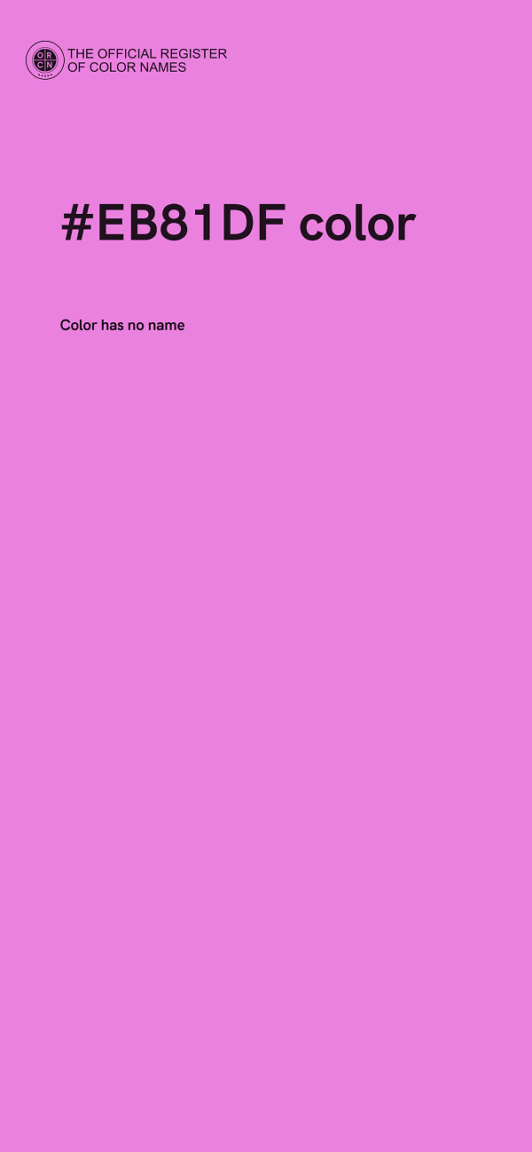 #EB81DF color image