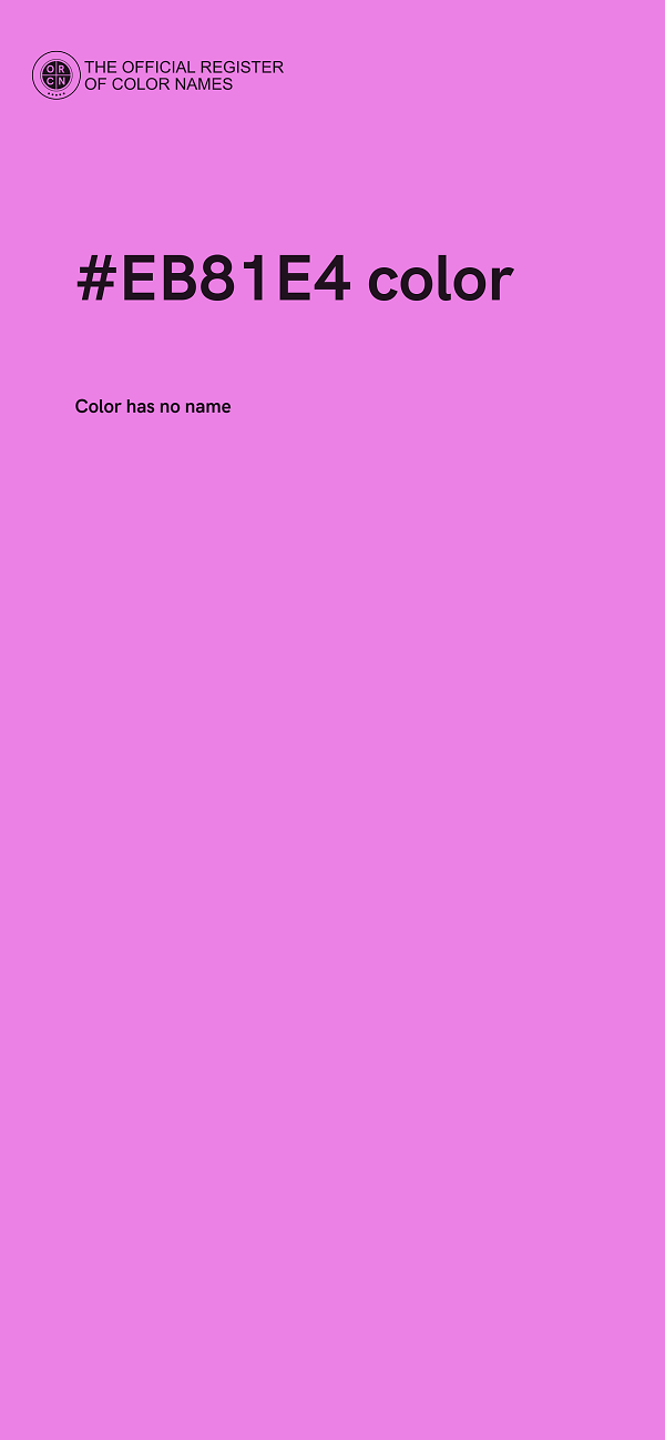 #EB81E4 color image