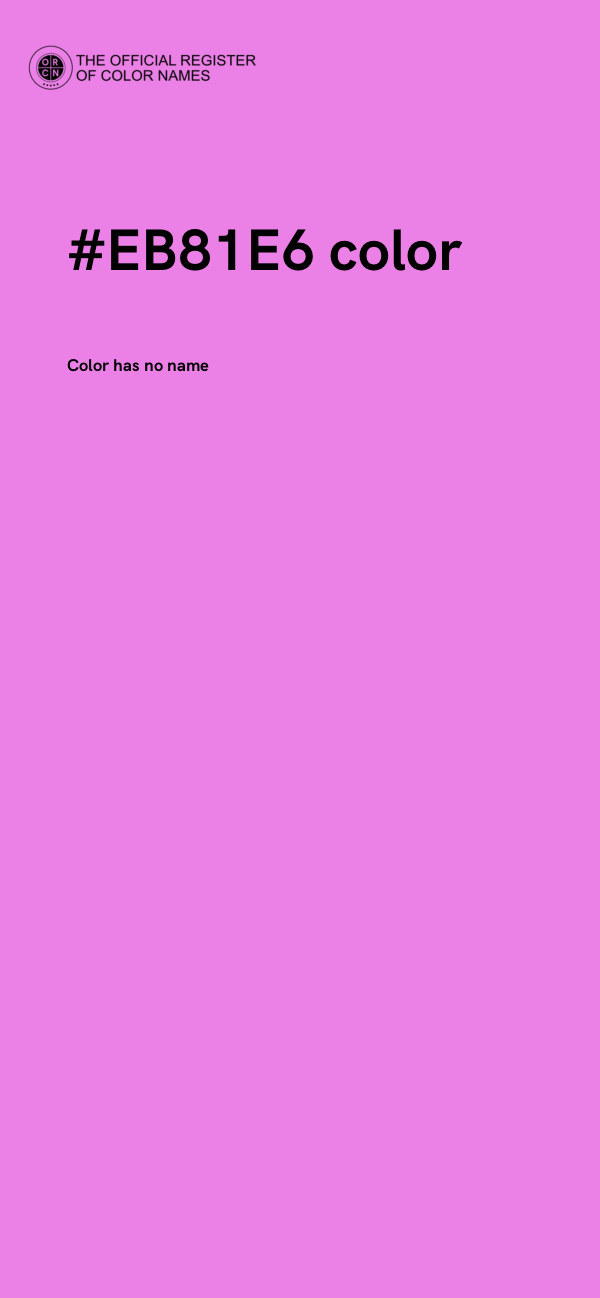 #EB81E6 color image
