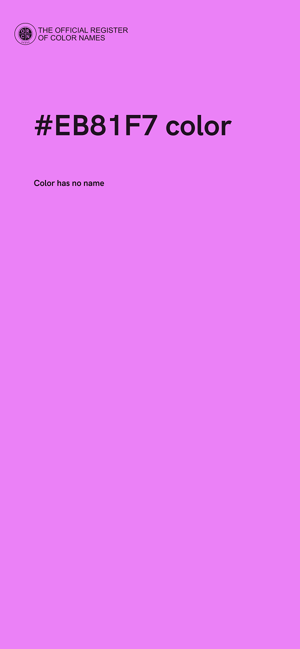 #EB81F7 color image