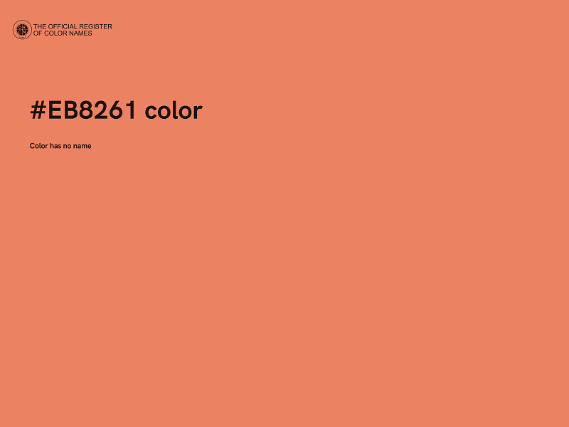 #EB8261 color image