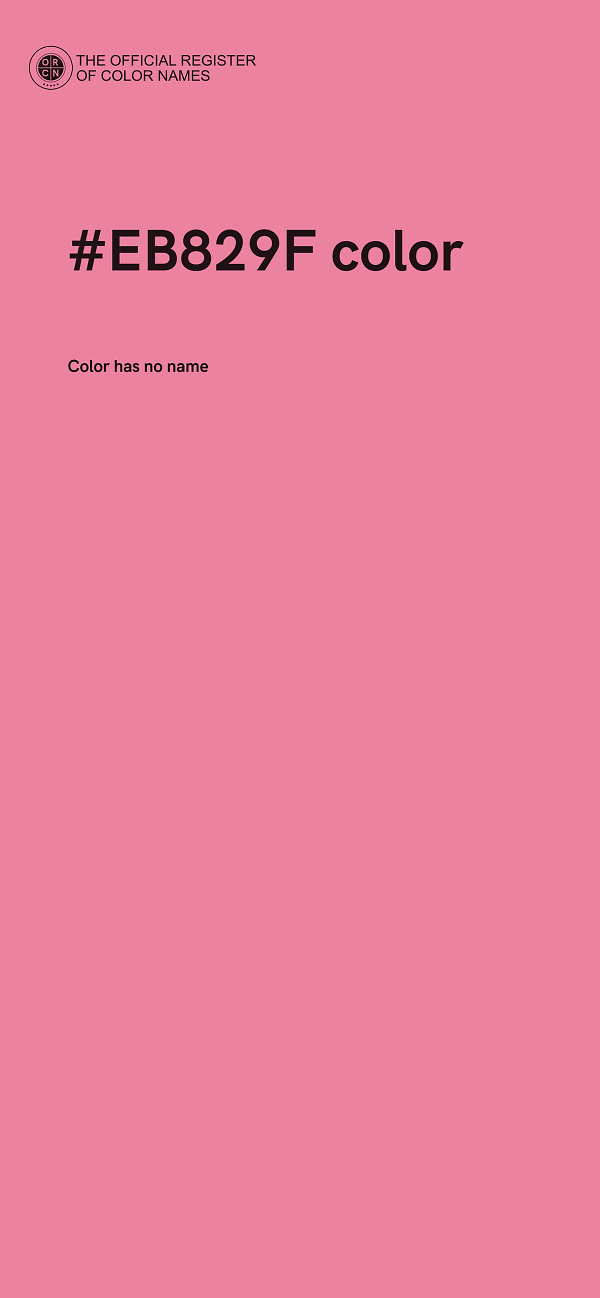#EB829F color image