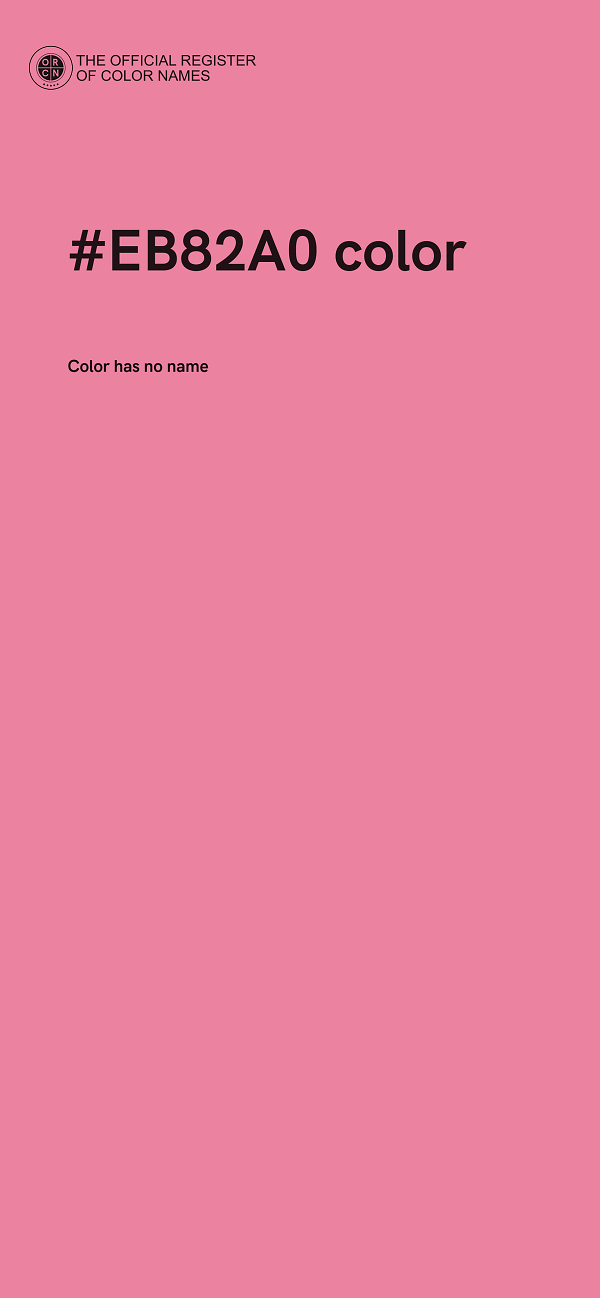 #EB82A0 color image