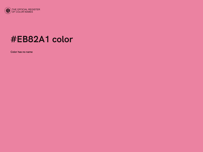 #EB82A1 color image