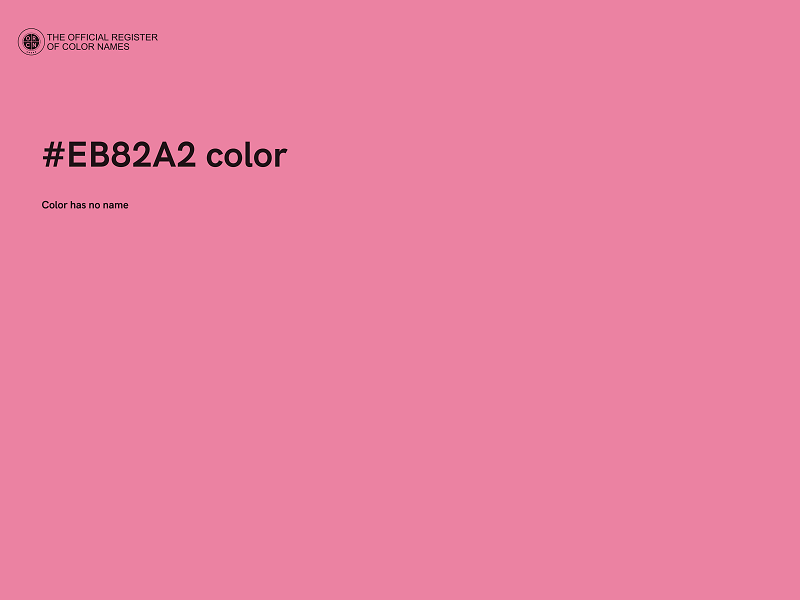 #EB82A2 color image
