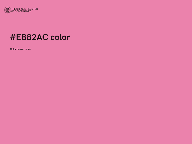 #EB82AC color image