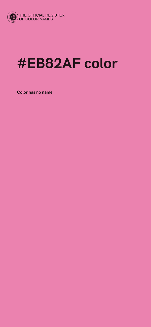 #EB82AF color image