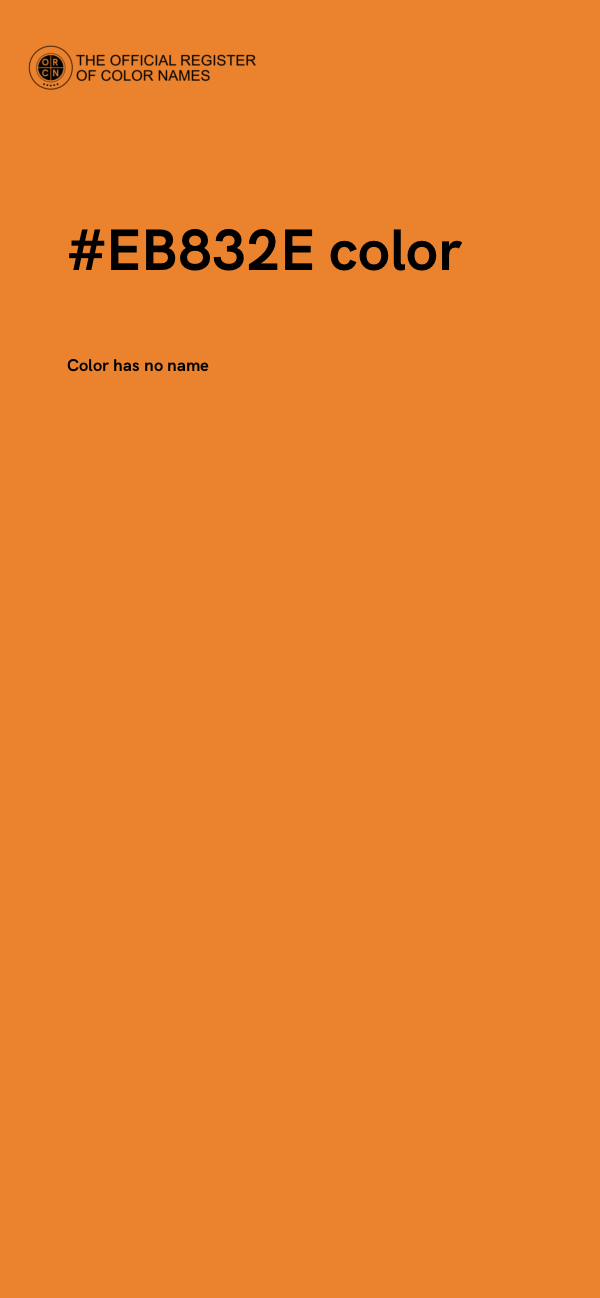 #EB832E color image