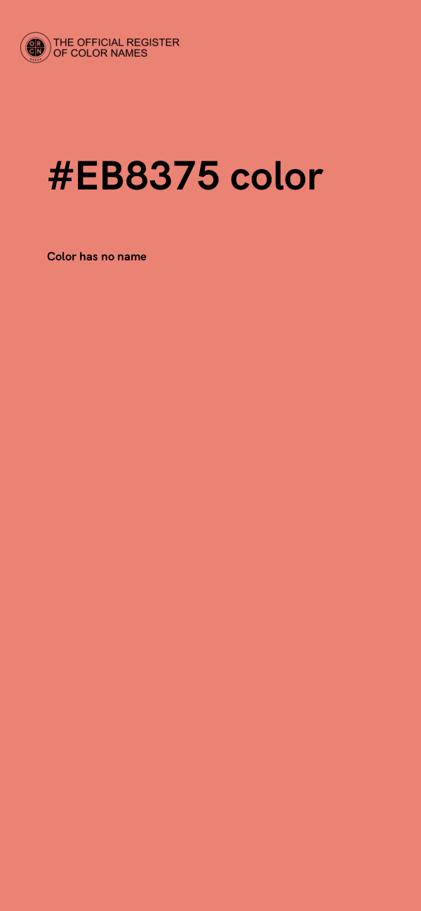 #EB8375 color image