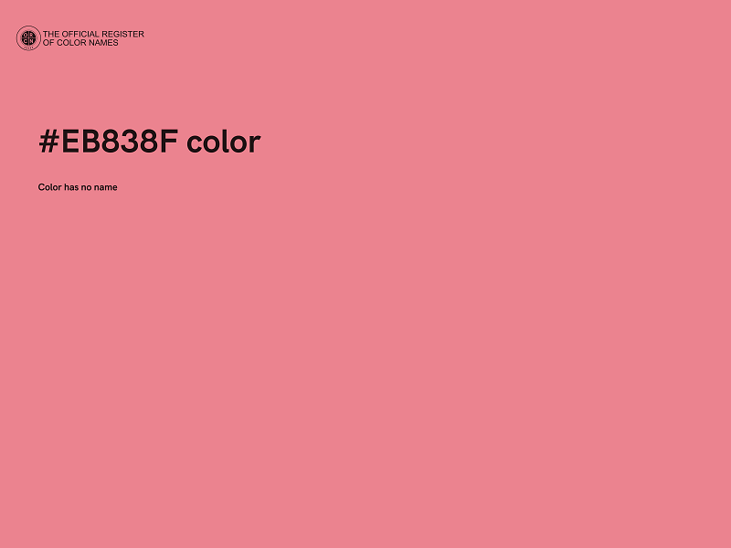 #EB838F color image