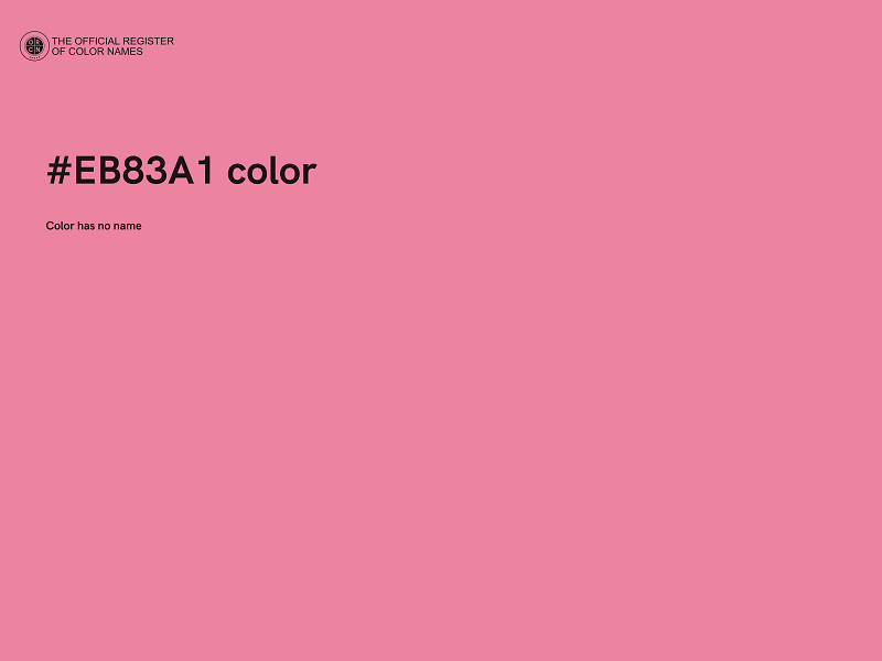 #EB83A1 color image